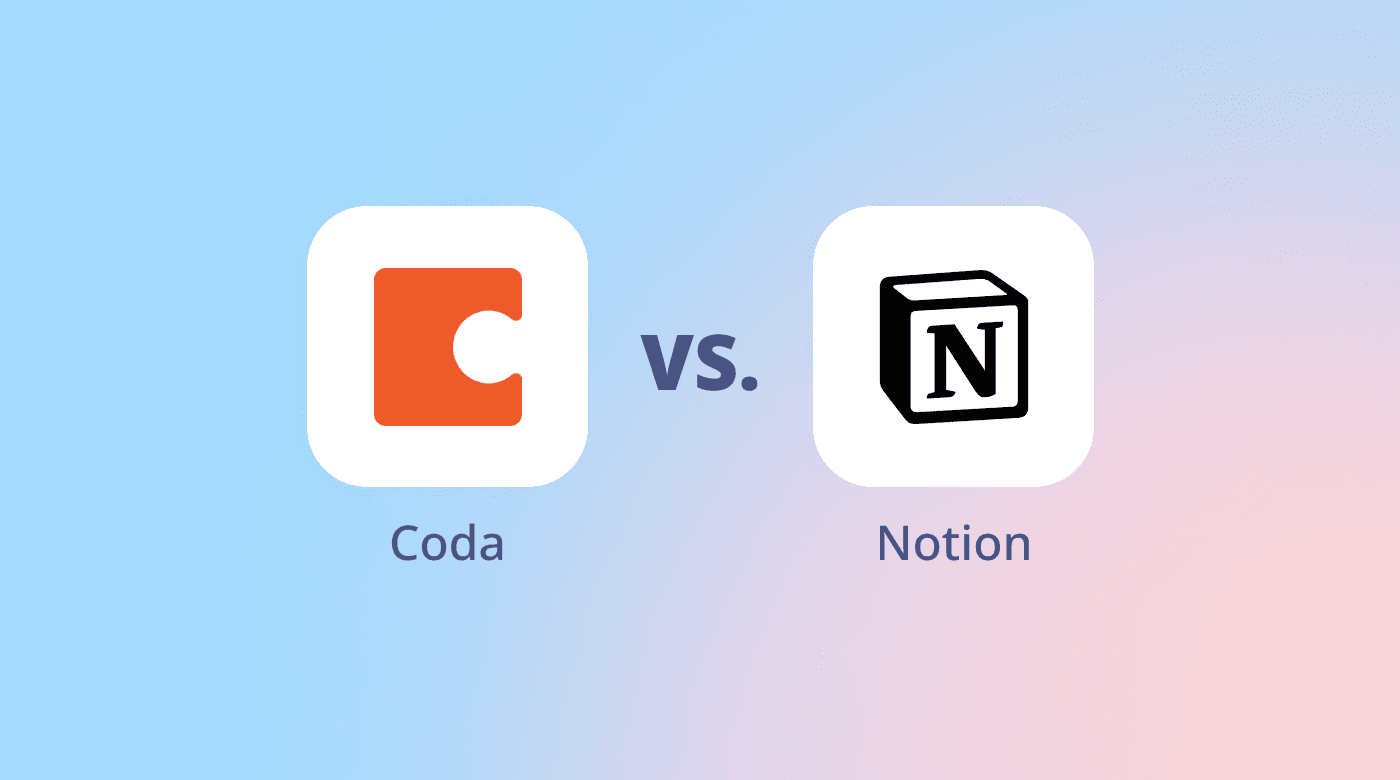 Coda and Notion app icons